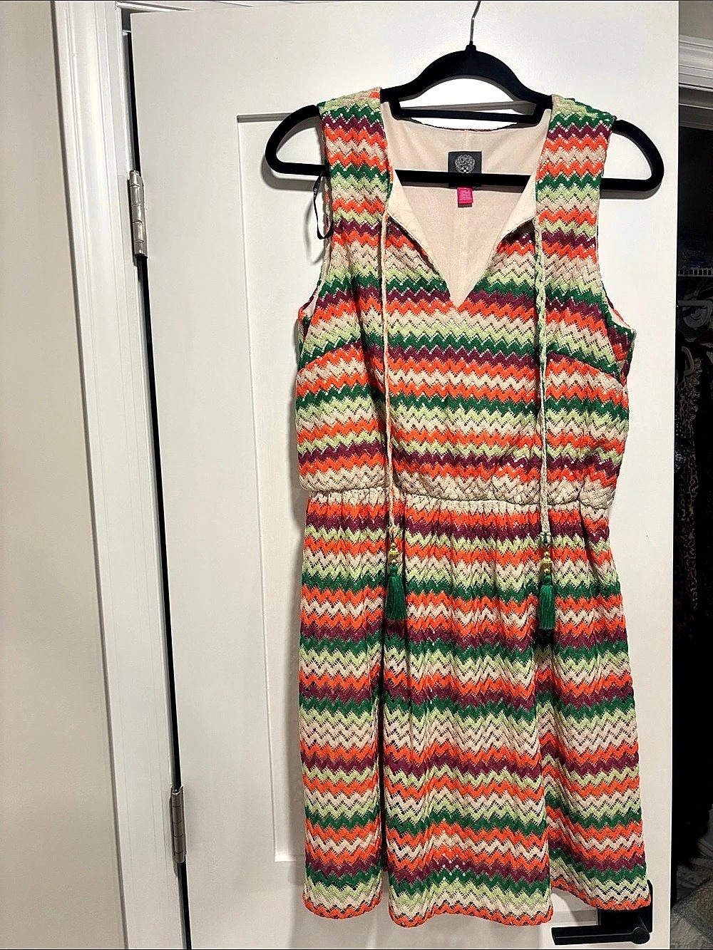 Vince Camuto Multicolor & Orange Mini Dress Size 10 - never worn